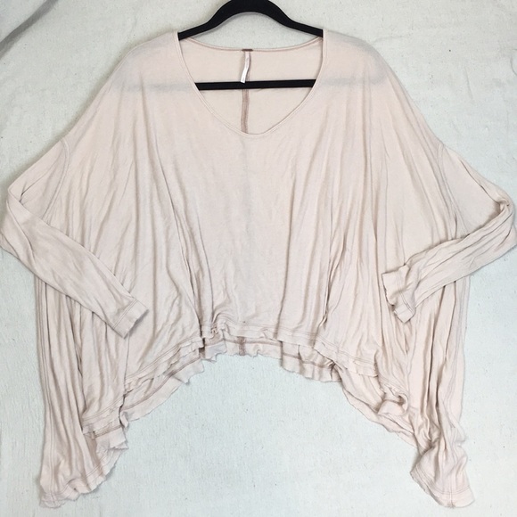 Free People Dolman Sleeve Handkerchief Hem Top - Picture 1 of 8